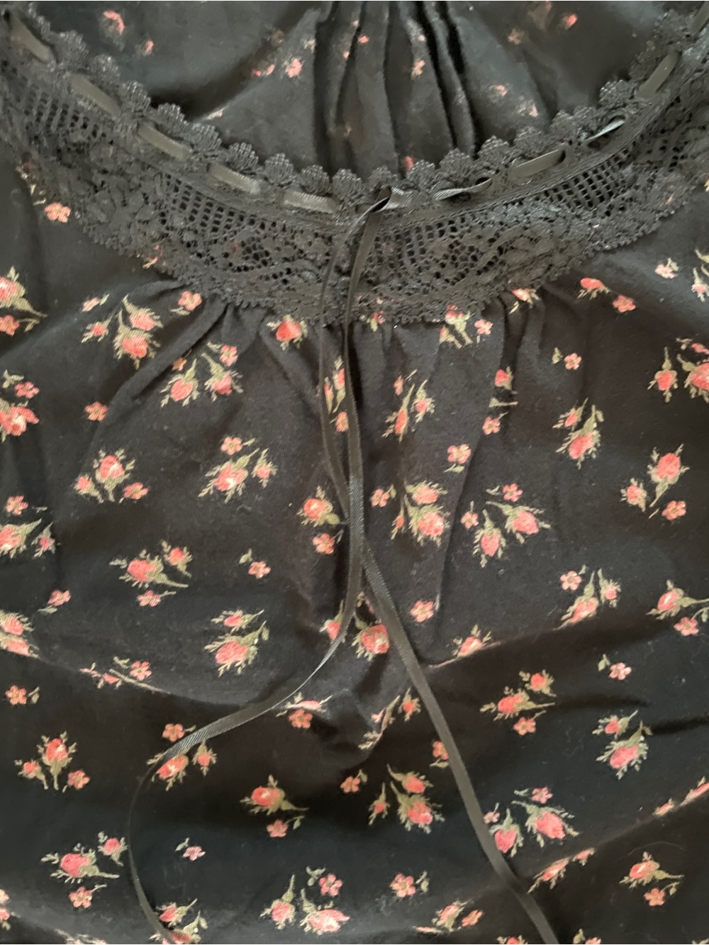 Lauren Ralph Lauren Ditsy Floral Mini Dress with Lace Detail - Picture 6 of 9